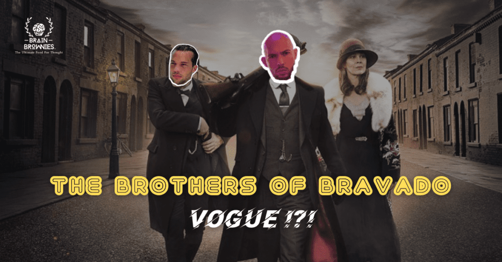 Banner showing the Tate Brother's bravado as the Peaky Blinders.