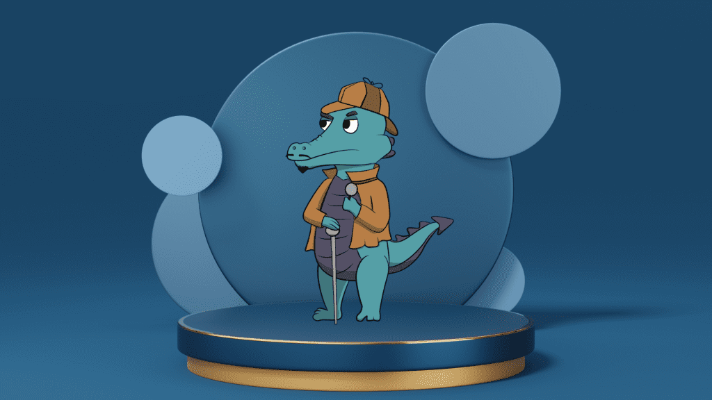 Invézti Gator - Brand Mascot for all advisory and outsourcing services of the GatorGains : Insight service vertical.