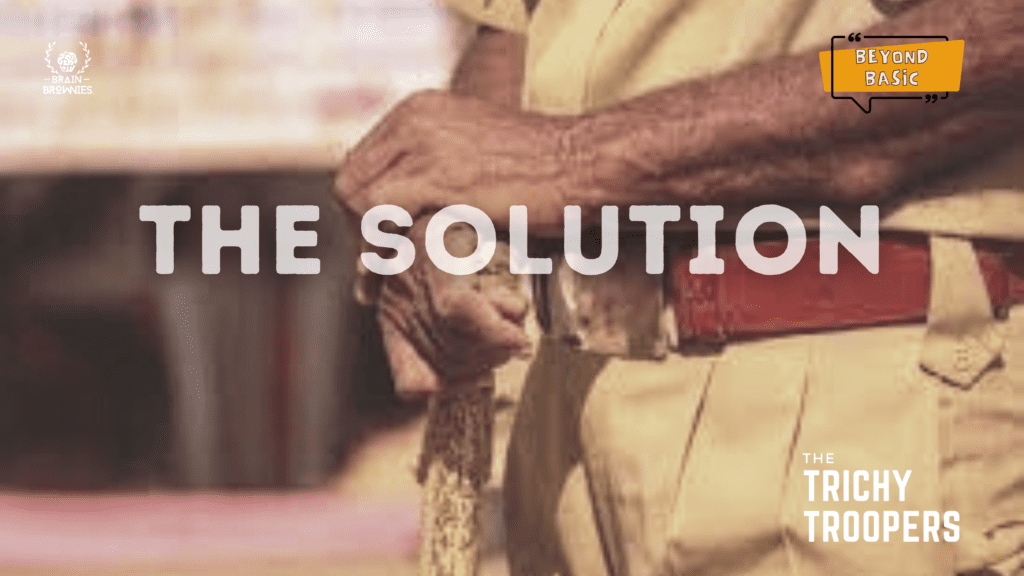The Solutions implemented by JK Tripathy and his Troopers in crime control.